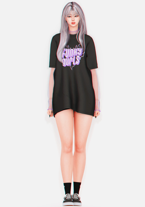 — Glitch T-Shirt by PlbsimsGlitch T-Shirtoriginal mesh | 14 swatches | all lod’s | hq compatible | f