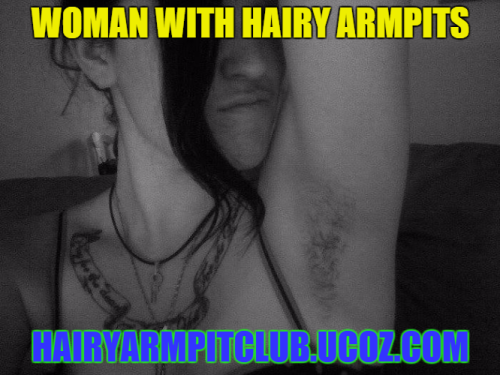 hairyarmpitclub: woman with hairy armpits