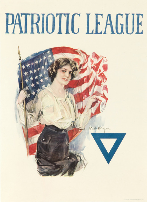 Patriotic League, by Howard Chandler Christy, 1918. 