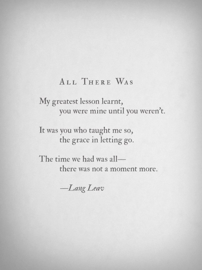 langleav:  New poem! All There Was.  Purchase a copy of my new book Love &amp;
