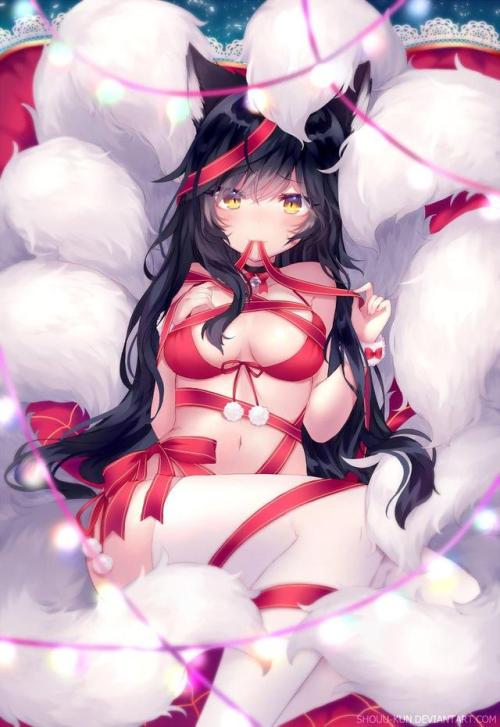 Christmas Gift AhriWe are posting here only SFW stuff, for more visit our website, Twitter or VK