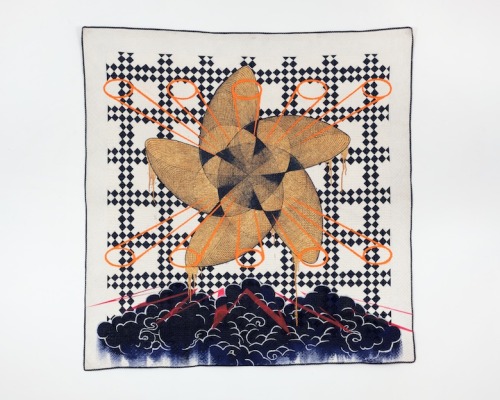 Sanford Biggers
Quilt Drawings, 2012