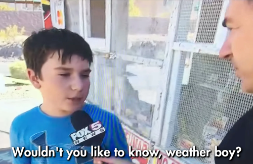 the "wouldn't you like to know, weather boy?" meme