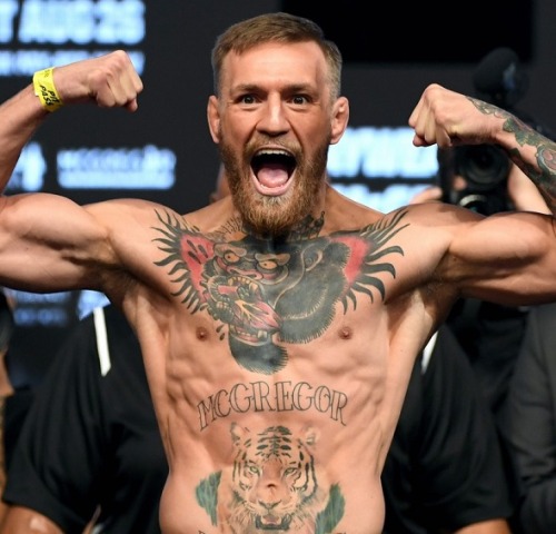 Conor McGregor at his Fight Weigh-In at T-Mobile Arena in Las Vegashttp://www.vjbrendan.com/2017/08/