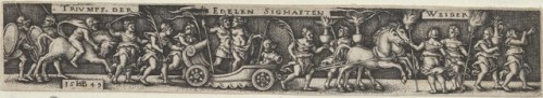 met-drawings-prints: Triumphal Procession of the Noble Glorious Women by Sebald Beham by Drawings an