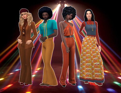 emmastillsims:Decades Lookbook: The 1970’sNext up in my 20th Century Decades series is the 197