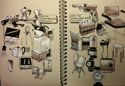 Some sketches from &lsquo;Designer - User - Maker&rsquo; exhibit at The Design Museum, Londo