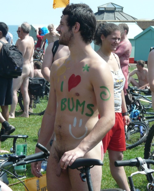 londonnakedbikeride: I’m pretty sure this is all the same guy. He goes to Brighton WNBR as wel