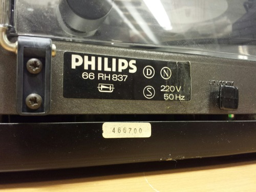 Philips 66RH837 Compact Stereo System, 1974