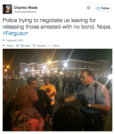 socialjusticekoolaid:   Last Night in Ferguson (9.28-9.29): Last night’s protest was