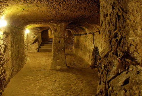 unexplained-events:  Ancient Underground City Found Mustapha Bozdemir, while renovating his inherited house in Turkey, came across a massive subterranean tunnel system with cave-like rooms underneath the house. You don’t come across that kind of thing