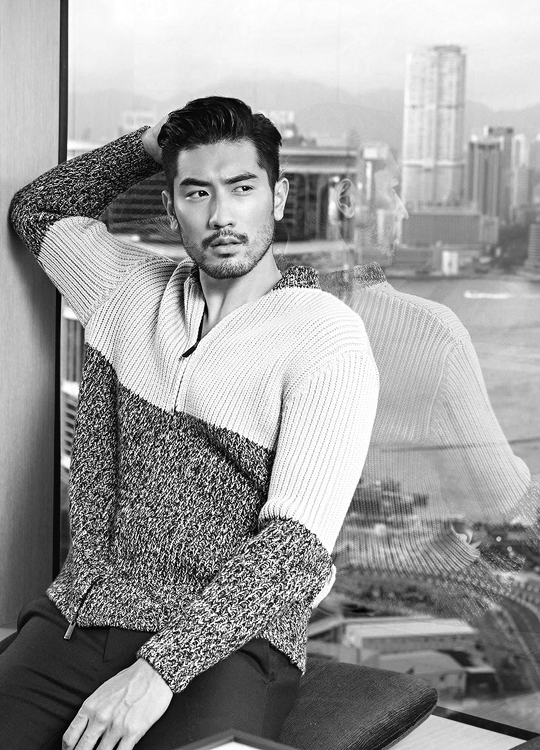 waititi:Godfrey Gao for Elle Men