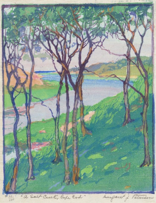pintoras:Margaret Jordan Patterson (American, 1867 - 1950): A Salt Creek, Cape Cod (1918-1921) (via 