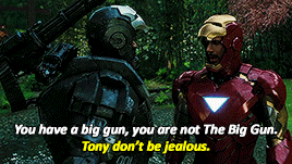 tony-starkes:Give me back my Rhodey!