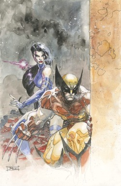 classicxmen:  Psylocke and Wolverine by Jim