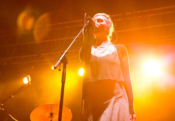 camyya:  Warpaint @ Hollywood Forever Cemetery, LA (10.23.13) © Colin Young-Wolff