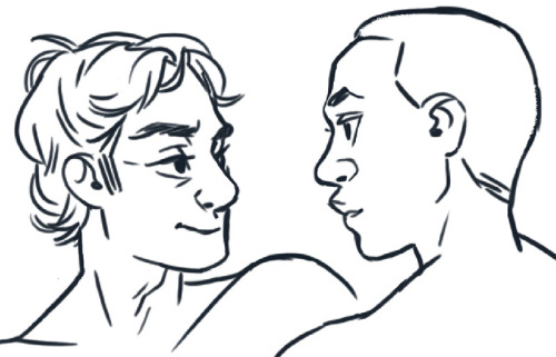 redribbonrobot:Some Finn and Poe I doodled over the weekend… 