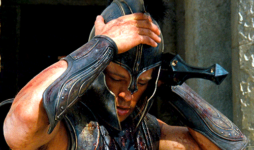 windu:Brad Pitt as Achilles️ TROY (2004) dir Wolfgang Petersen