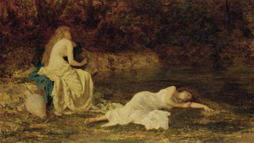 pintoras:Sophie Anderson (English, 1823 - 1903): Dreaming (via Sotheby’s)