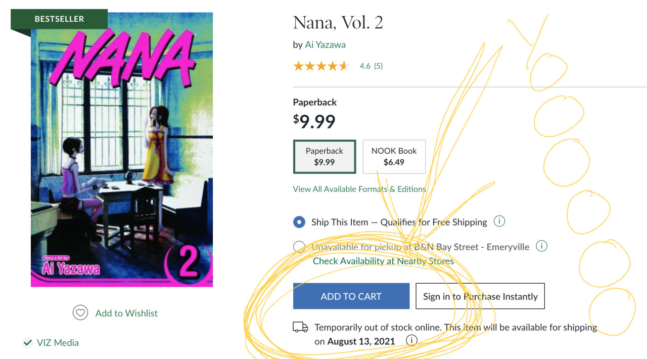 Nana Volume 2 Manga