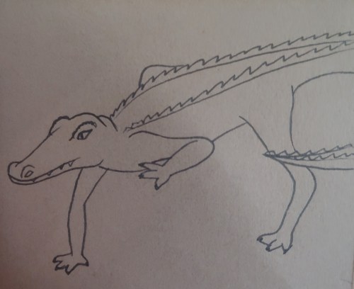 Day 24 is “Extinct” it’s quick and terrible, but whatever. Apparently there were long legged alligat