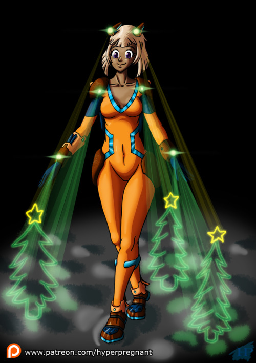 hyper3pregnant:Christmas 2020 Gift PicMerry extremely late Chrismas gift! Here is my new cyborg girl