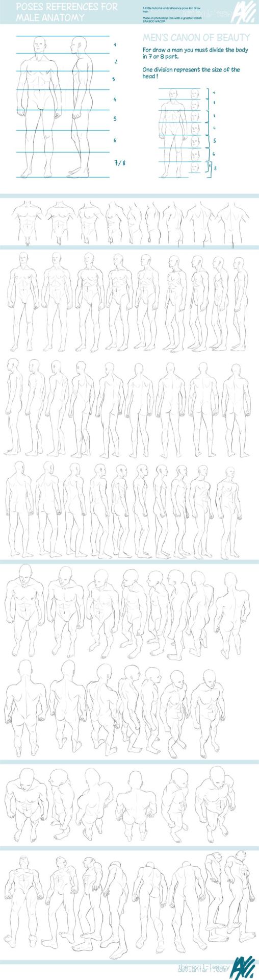 fucktonofanatomyreferences:  A glorious fuck-ton of perspective angle references