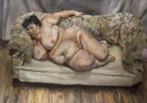 Portrait of Sue Tilley, Benefits Supervisor Sleeping by Lucien Freud