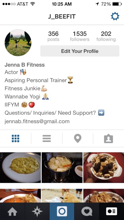 Check out my fitness IG if you haven’t already! Lots of great foodporn, exercise motivation, a