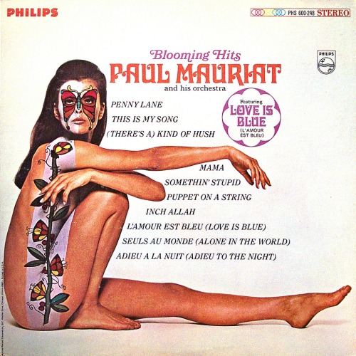 vinyl-artwork:  Paul Mauriat And His Orchestra ‎– Blooming Hits (1968) Photography by Malinowski/Prokop There’s A Kind of Hush 
