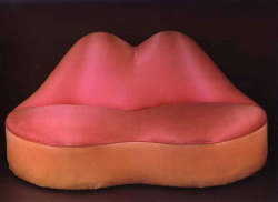 yzma:  ‘mae west lips sofa’ by