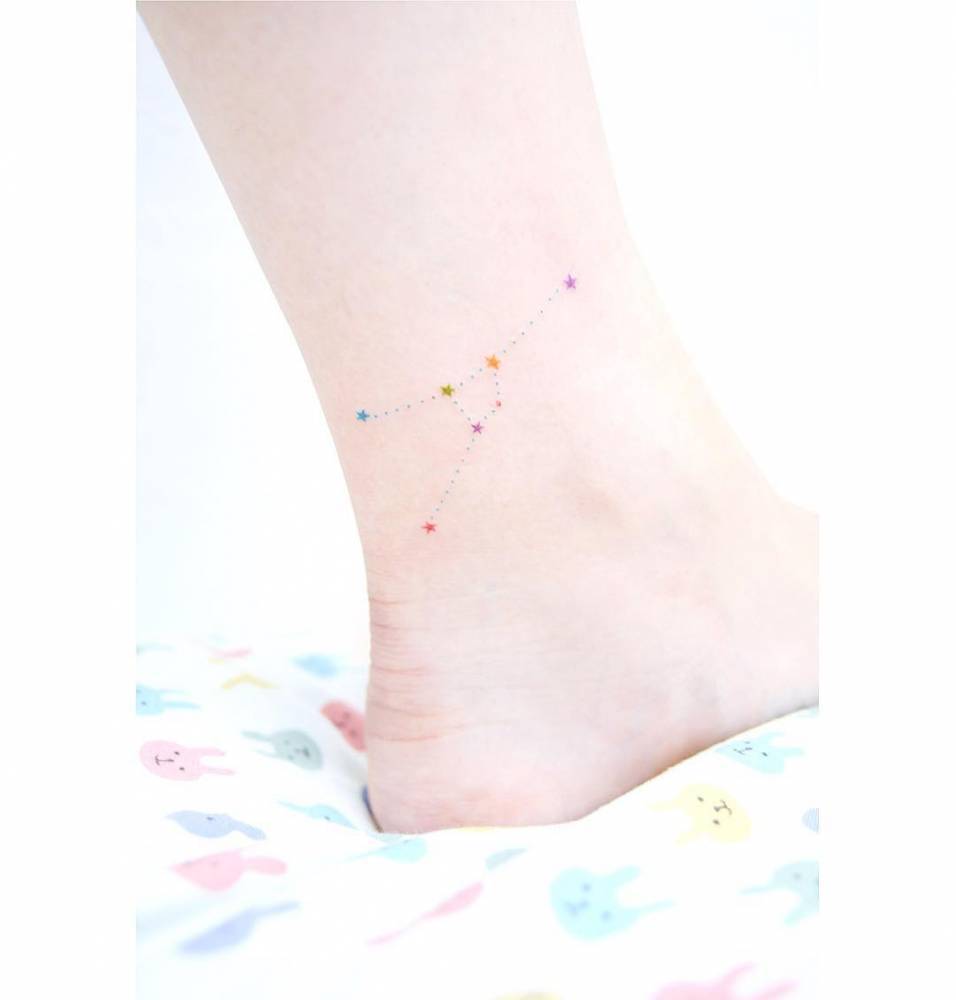 Cancer constellation tattoo on the left inner... - Official Tumblr page for Tattoofilter for Men and Women