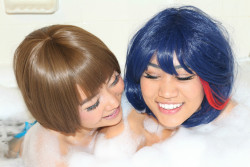 shaamboo:  suds and buds  ((it must be so interesting with mako and ryuko living together)) Mako: fuckingwaifus Ryuko: shaamboo   oh my~ ./////. &lt;3