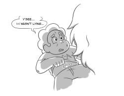 doodles4days: Ya’ll remember how betrayed the other gems felt about Rose being Pink Diamond…  imagine how bad my babe would take it.  Also i feel like at some point steven is gonna shapeshift his gem back to look like a diamond.  ; n;