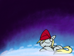 ask-the-derpy-hooves:Derpy having a nice