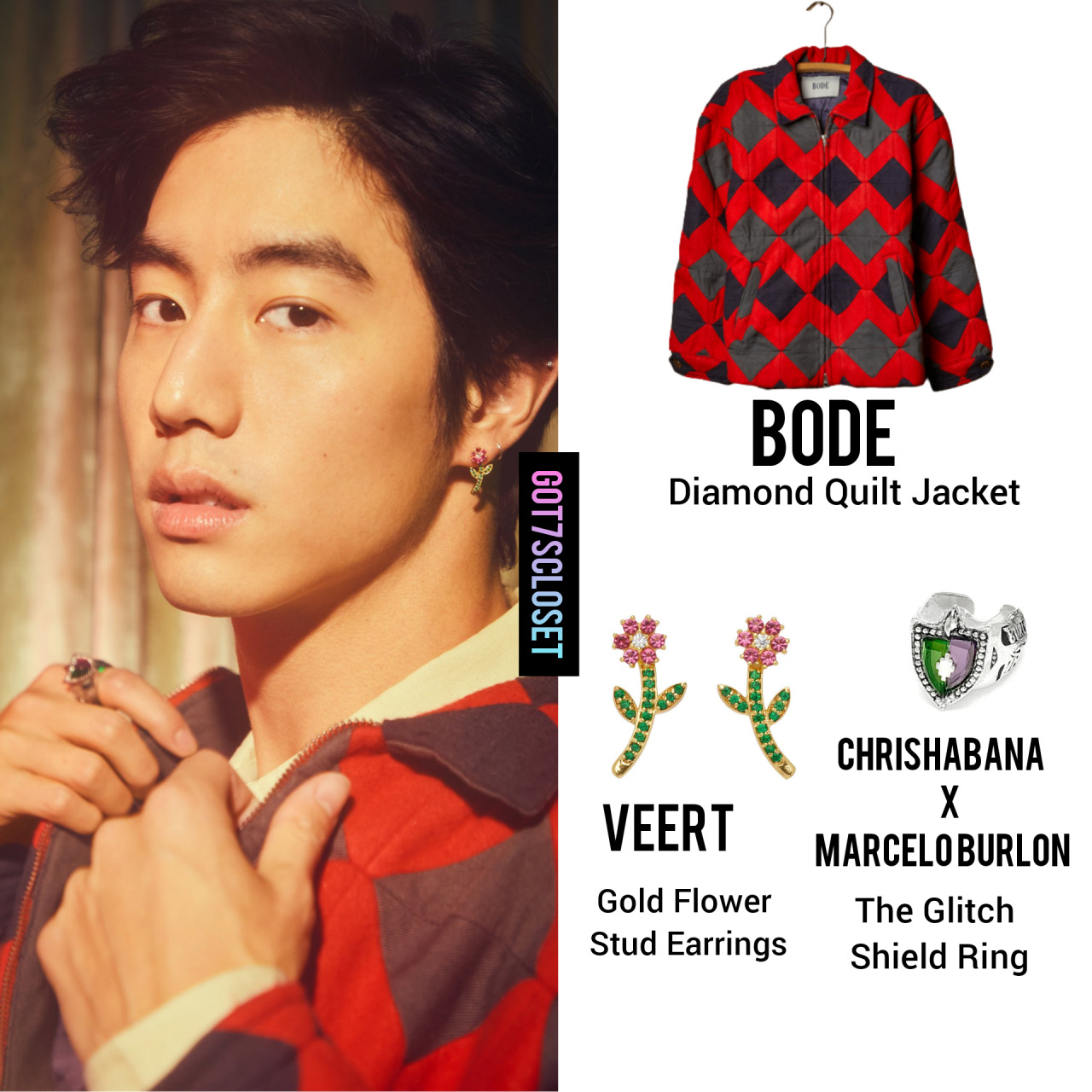 GOT7's Closet — [180604] Jaebum wearing SUPREME - Overdyed Ribbed