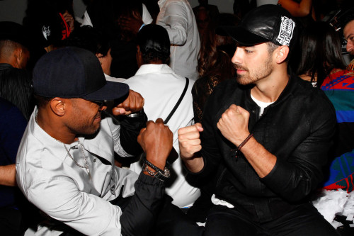 jobrosnews:  Joe Jonas attends the Public School fashion show during Mercedes-Benz Fashion Week Spring 2015 at Milk Studios in NYC - [9/7] 