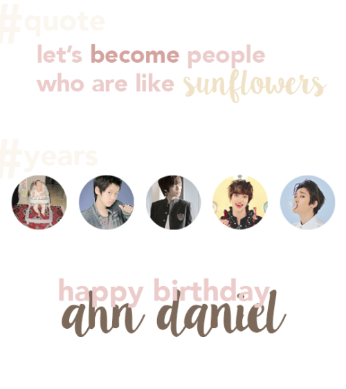 Porn Pics lhoe:  happy birthday ahn daniel ♡♡