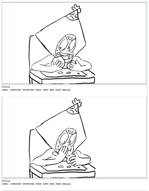 scotchtapeofficial:  chicas-pizza:   Cut scene of Peridot eating for the first time