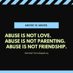 asking-jude:Repeat after me: Abuse is abuse. 