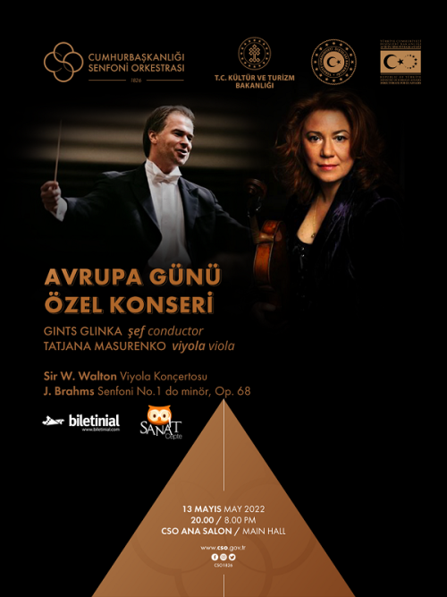 Cumhurbaşkanlığı Senfoni Orkestrası13 Mayıs 2022 Cuma, 20:00CSO Yeni Konser SalonuWalton | Viyola Ko