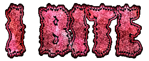 "I Bite" Glowtext - Transparent Background. Feel Free To Use!