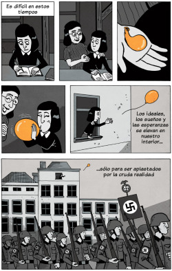 elguindilla:  Ana Frank: Es difícil en estos tiempos.  El original en Zen Pencils