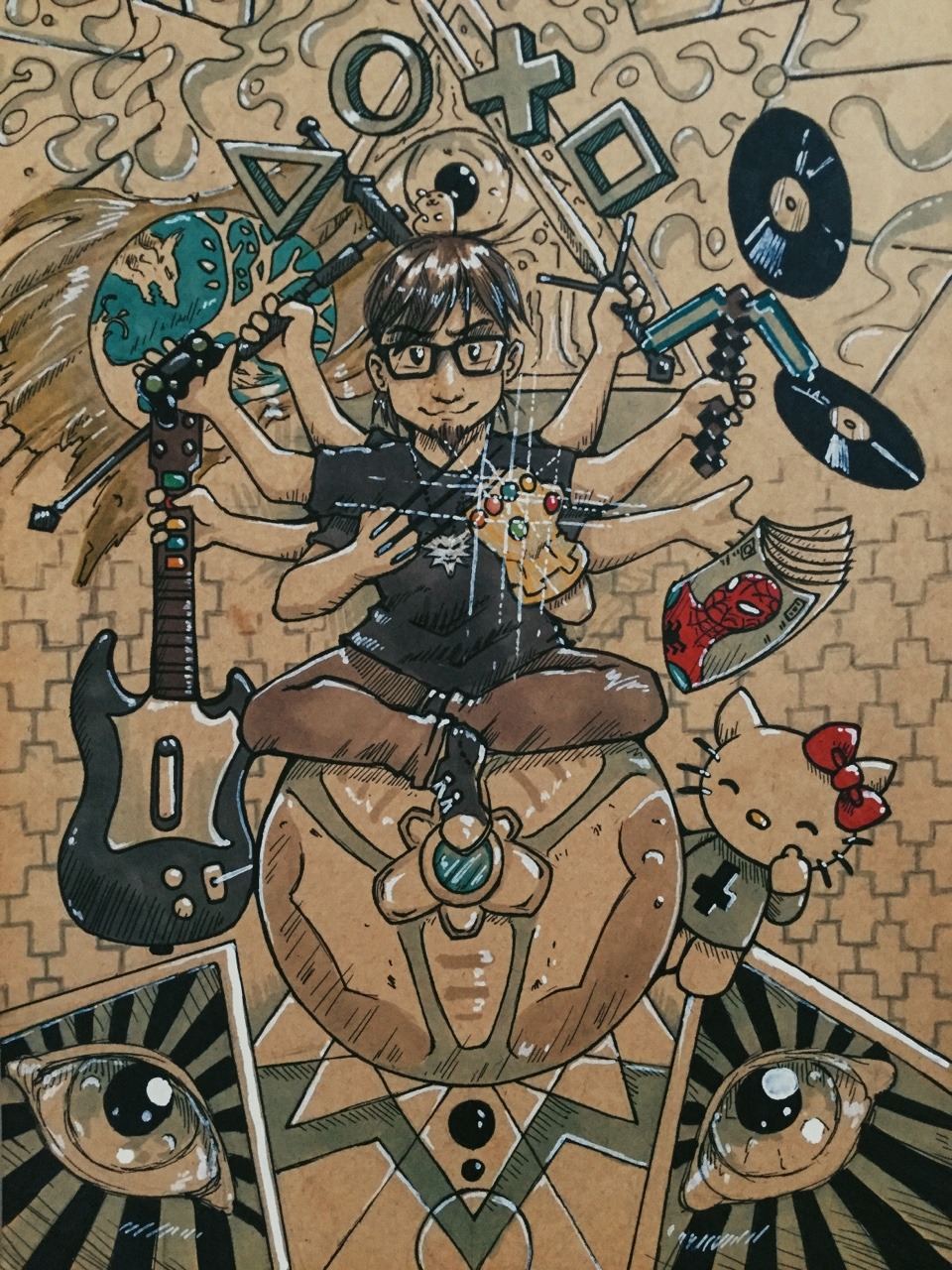Birthday gift for my YouTuber buddy:  https://m.youtube.com/user/CTSG87  Copic markers,