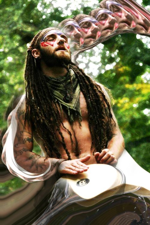 soundshaman:Whispers in RhythmPerforming with OF THE SUNPhoto by Danielle MacNevin Photoshop by Adam