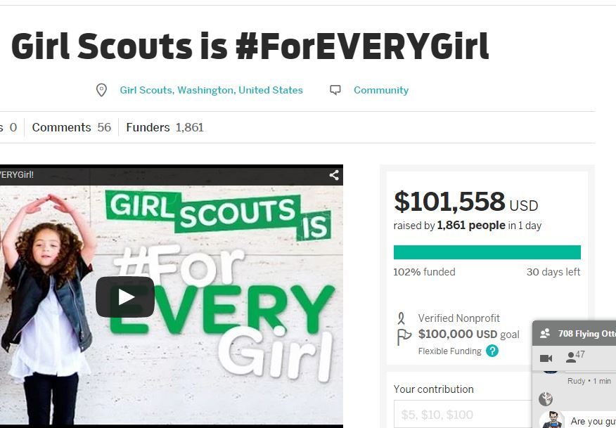 Girl Scouts Looking for $100K After Donor Says They Can't Use Gift for Transgender
