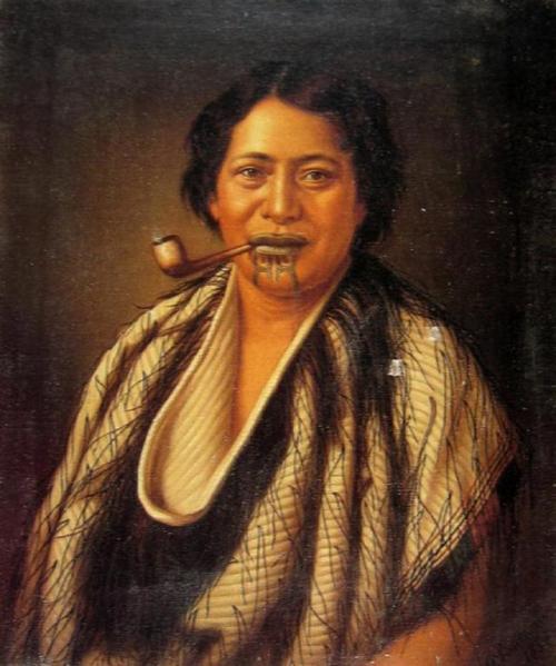 Maori portraits by Gottfried Lindauer. Click to see names