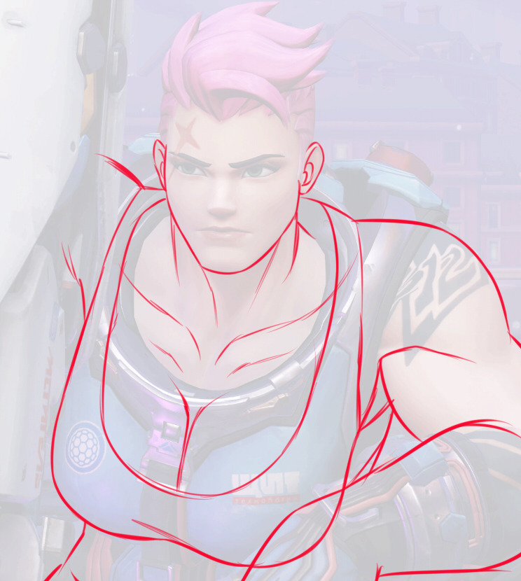 orangekissess:  anon wanted help figuring out zaryas body typeheres a zarya body