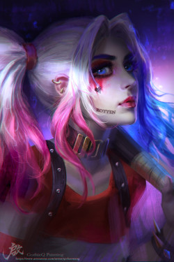 cyberclays:    Harley Quinn  - fan art by