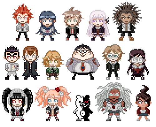 skyler-athena:Finally, I finished it. Here, have colored Game Over sprites.